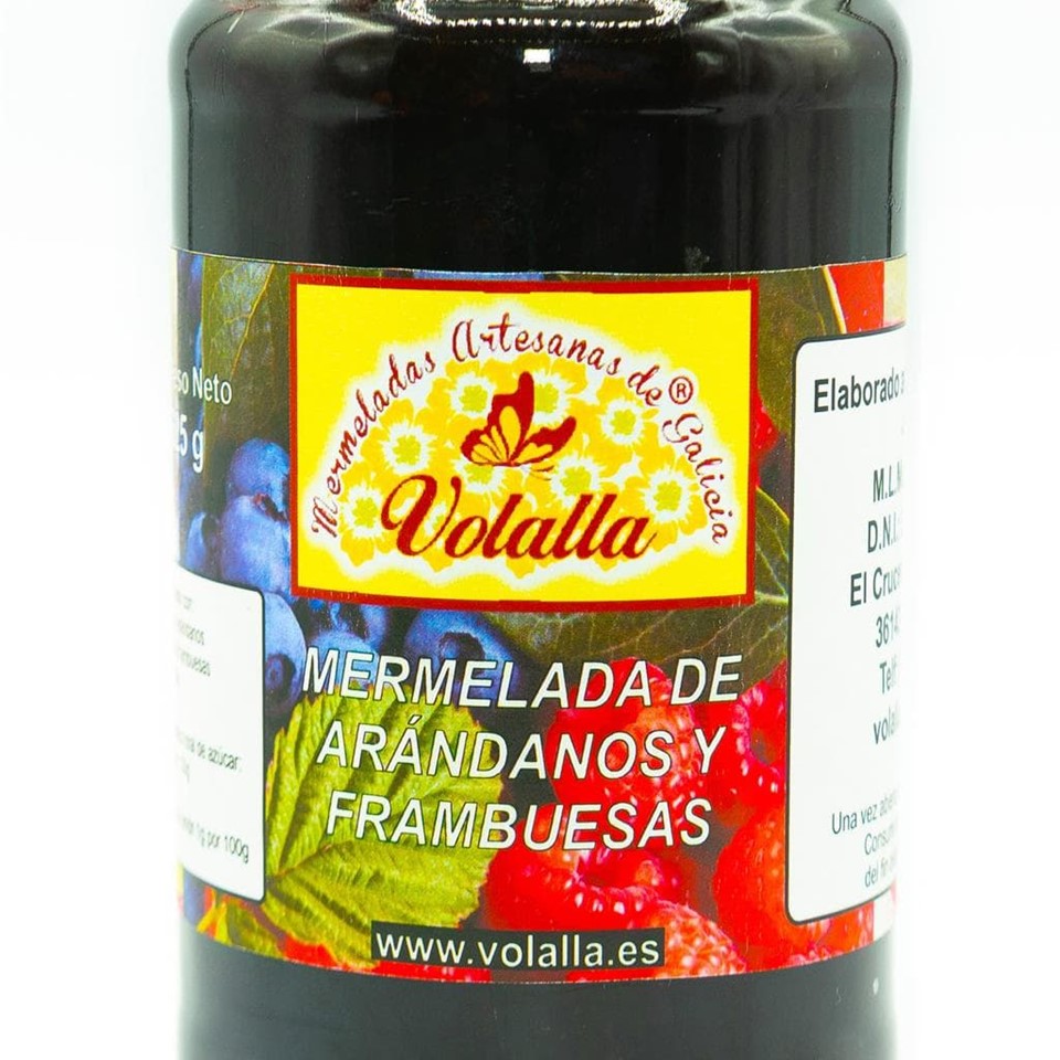 Mermelada de Arándanos y Frambuesas